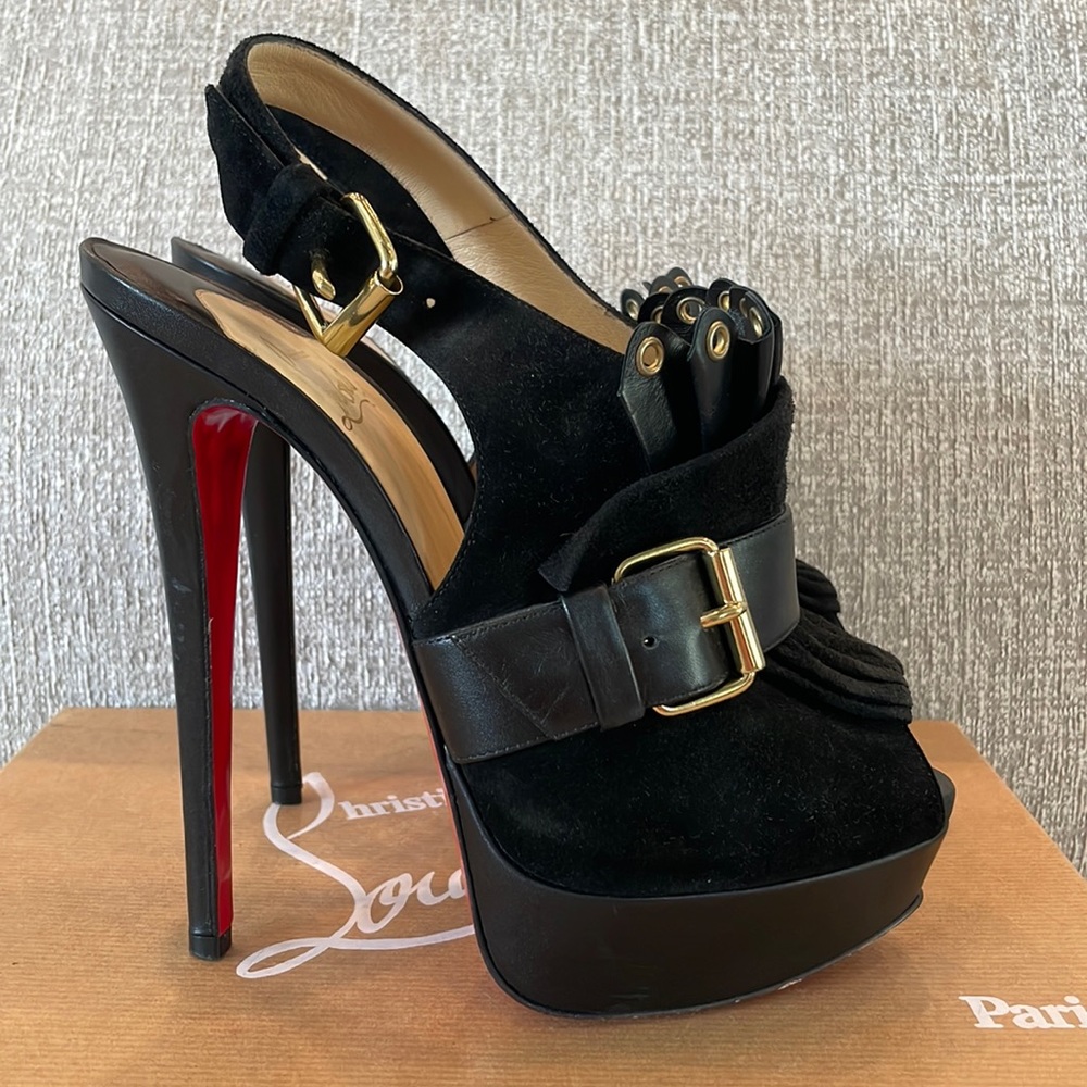 Christian Louboutin Jem Suede Black Size 36.5